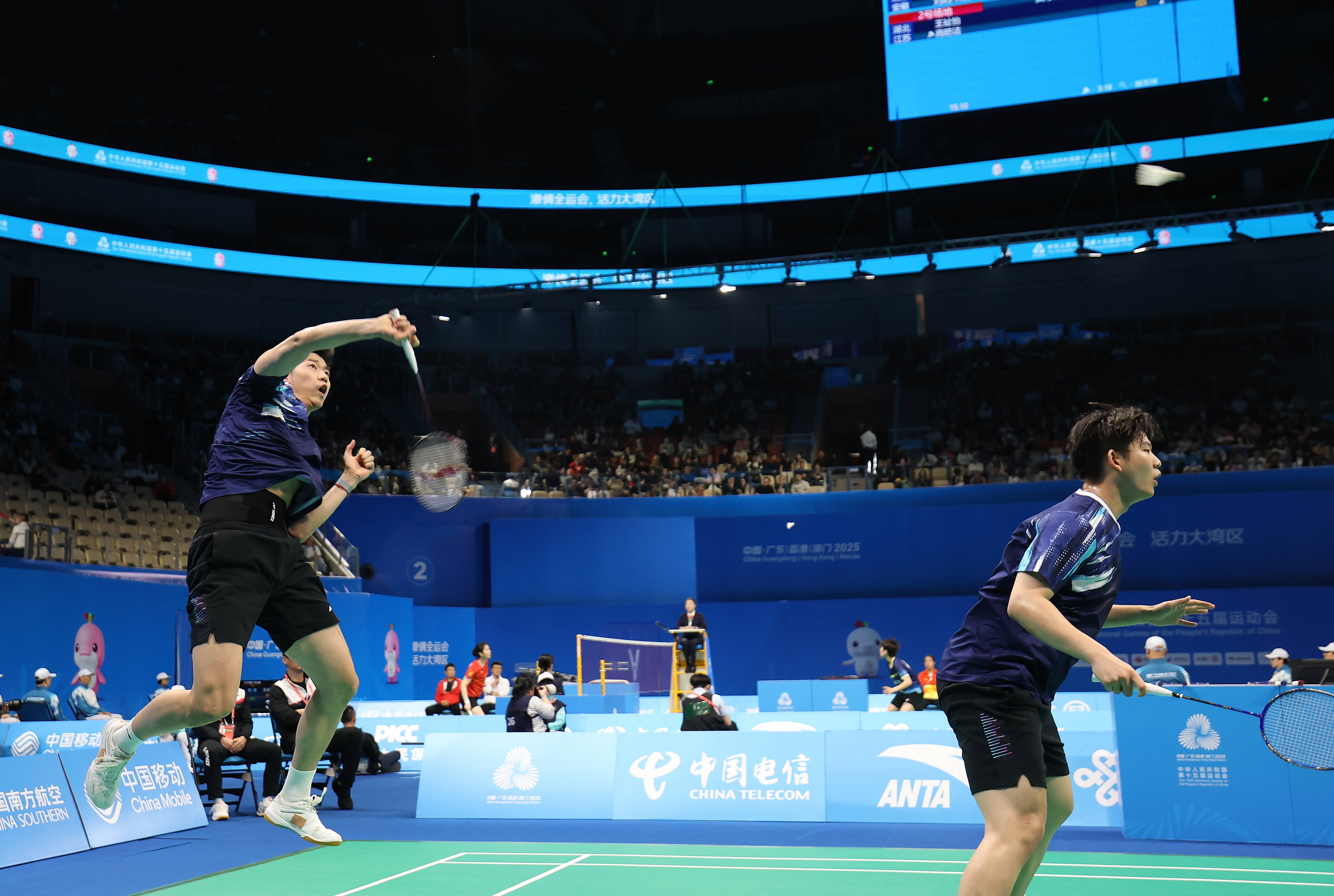 全运会｜羽毛球——男双半决赛赛况